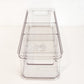 Empty clear plastic divider tray