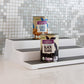 3 tier shelf riser holding two cans